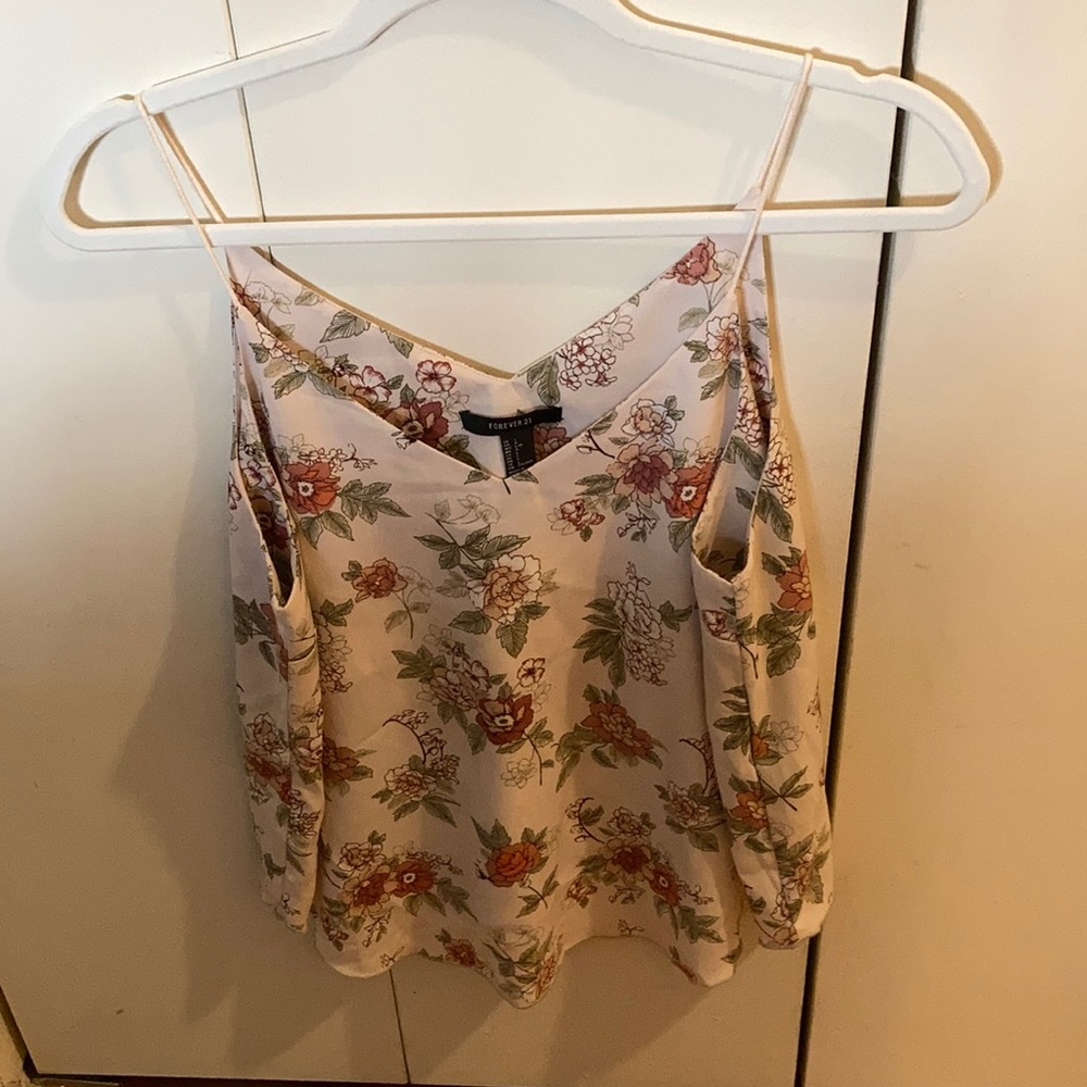 Forever 21 Flower Tank Top